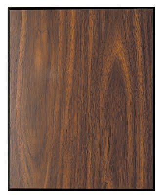 Walnut Finish Plaque with 45 Degree Bevel Edge
