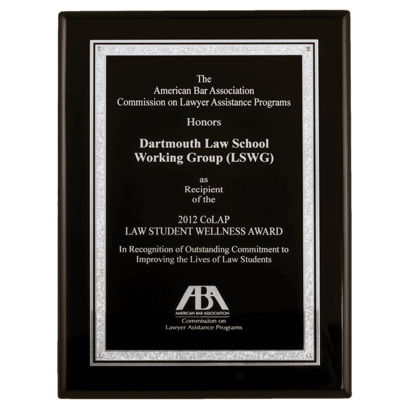 Textured  Florentine Border Plate/on a Black Piano Finish Plaque