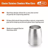 GSI Outdoors - Glacier Stainless Steel Nesting Wine Glass Stemless