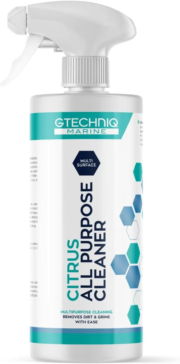 Gtechniq All Purpose Cleaner - Citrus Multi Purpose Cleaning Spray - Marine All Purpose Cleaner for Bilges, Trim, Consoles