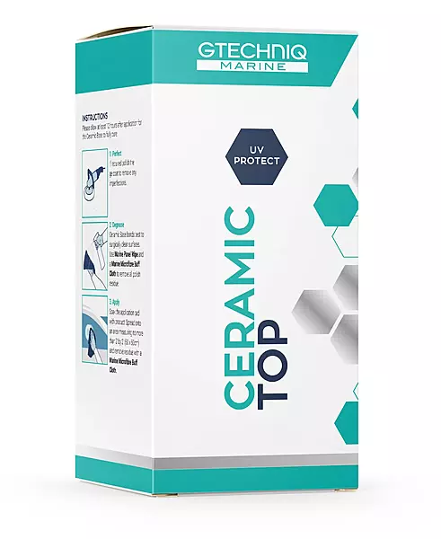 Gtechniq Marine Ceramic Top, 250 ml. Unparalleled dirt-repellancy, gloss and surface slickness. Strong UV protection