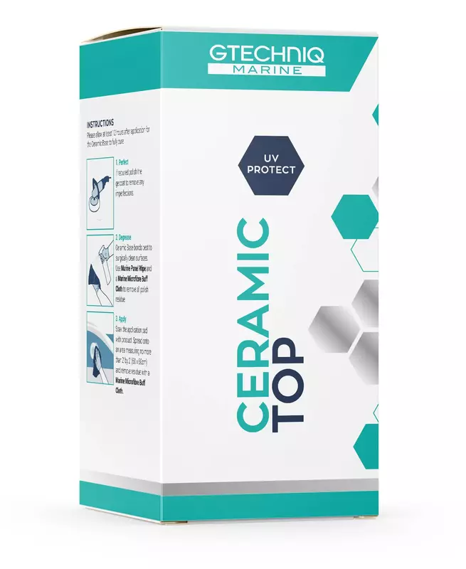 Gtechniq Marine Ceramic Top, 250 ml. Unparalleled dirt-repellancy, gloss and surface slickness. Strong UV protection