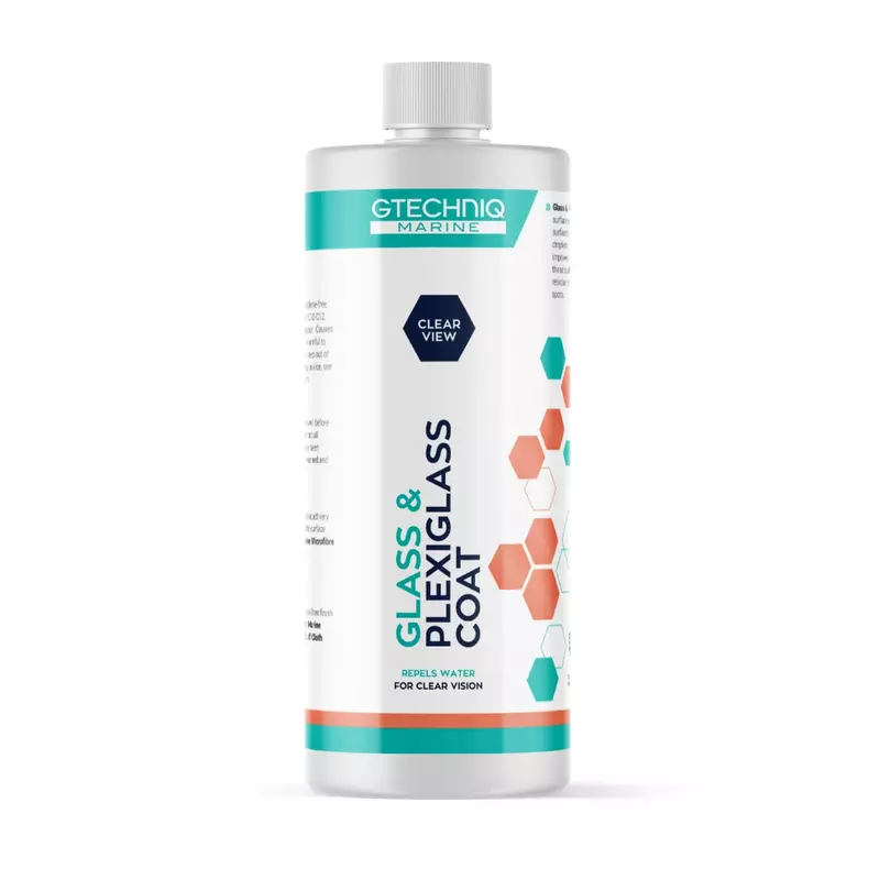 Gtechniq Marine Glass & Plexiglass Coat – Suitable for Glass, Plexiglass and Perspex - Repels Water for Clear Vision – 250ml