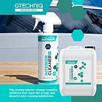 Gtechniq Marine Interior Cleaner for Hard and Soft Surfaces on Boat, Powerboat, Jet Ski and Yacht - Dirt Repellent, 5L