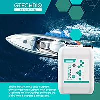 Gtechniq Marine Interior Cleaner for Hard and Soft Surfaces on Boat, Powerboat, Jet Ski and Yacht - Dirt Repellent, 5L