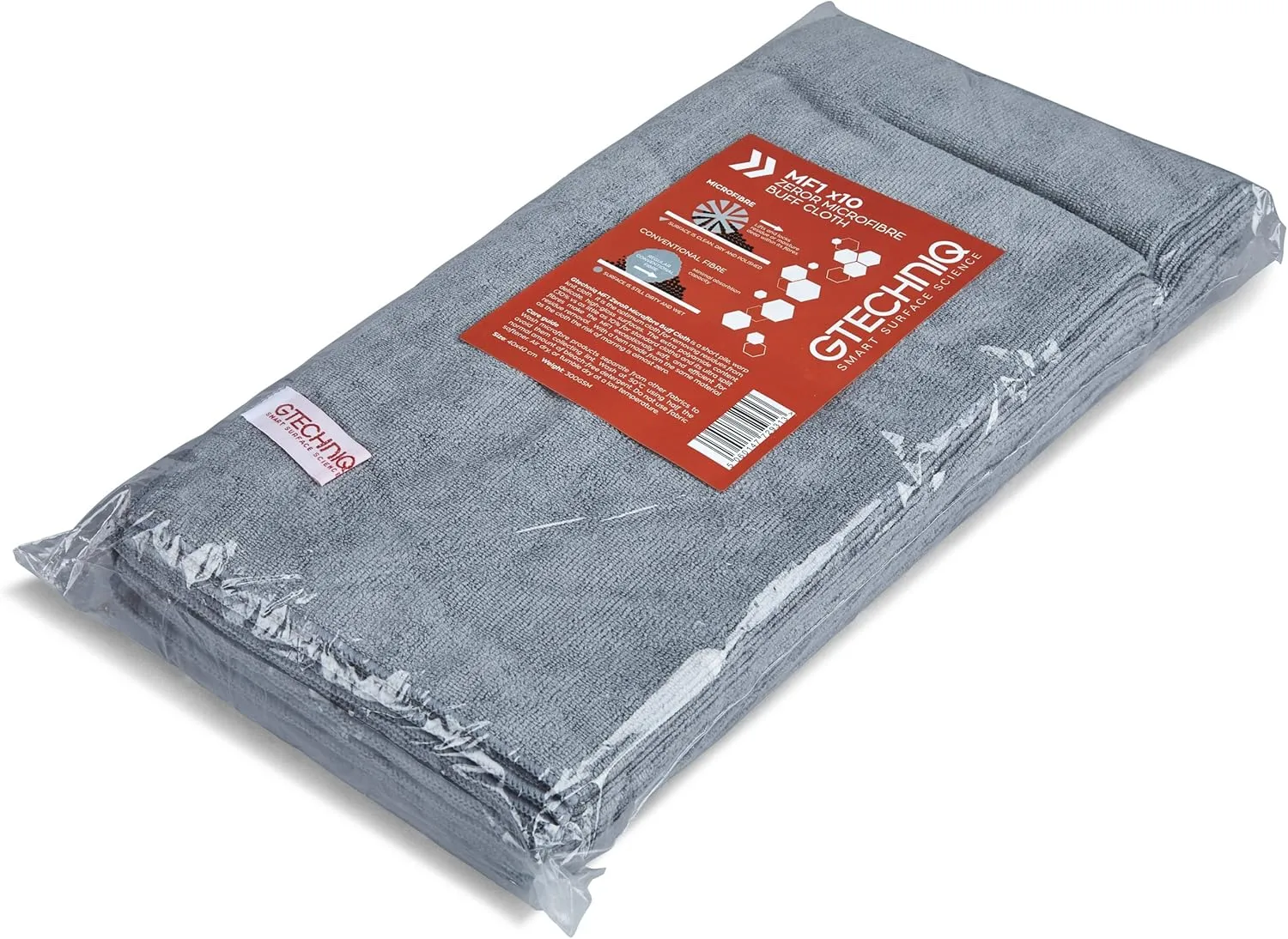 Gtechniq MF1 ZeroR Microfibre Cloth for Cars, Soft Car Cleaning Cloth with Ultra Split Fibres, Machine Washable