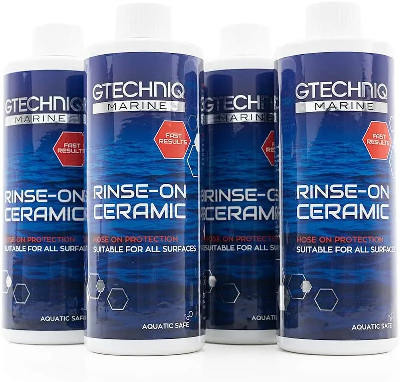 GTECHNIQ Rinse-On Ceramic Marine Sealant - Hose-On Rinse-Off Spray for Boats, Yachts & Jet Skis