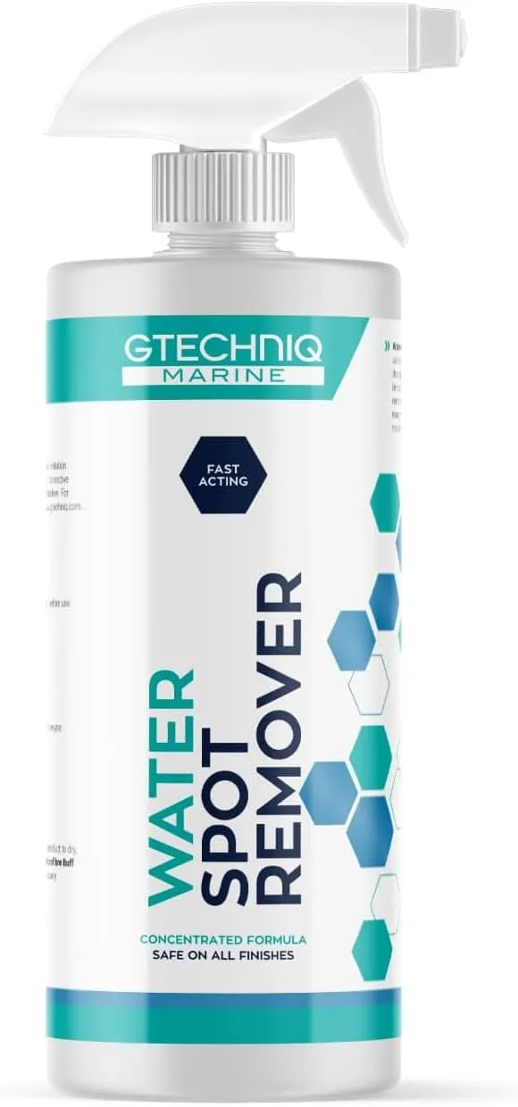 Gtechniq Water Spot Remover - Boat Cleaner Spray Removes Water Spots and Silica Spots - Safe for All Marine Finishes