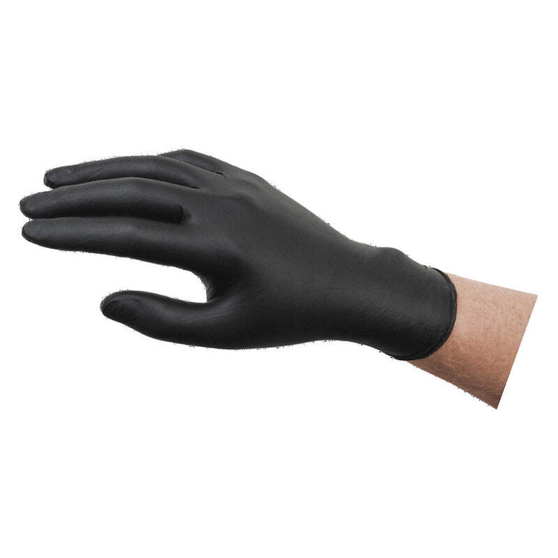 Guante De Látex Negro Guante De Látex Negro
