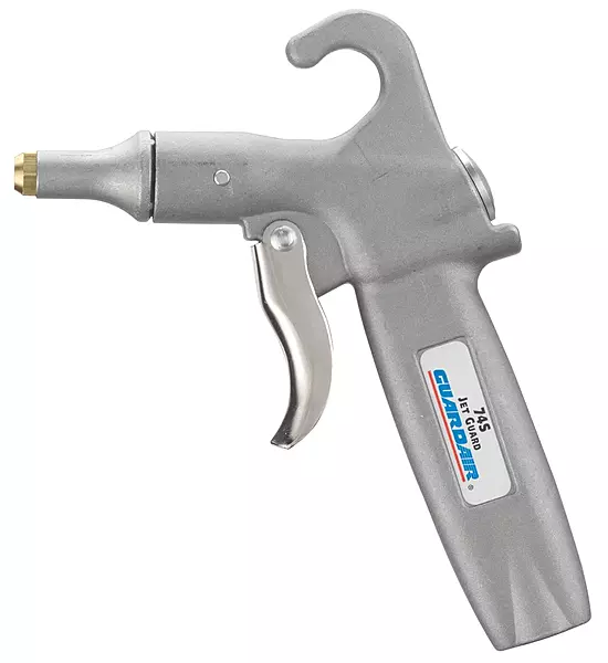 Guardair Jet Guard 74S Safety Air Blow Gun 74S Air Cone Nozzle Protects Against Chip Fly-Back Aluminum Body, 6.63 INCH
