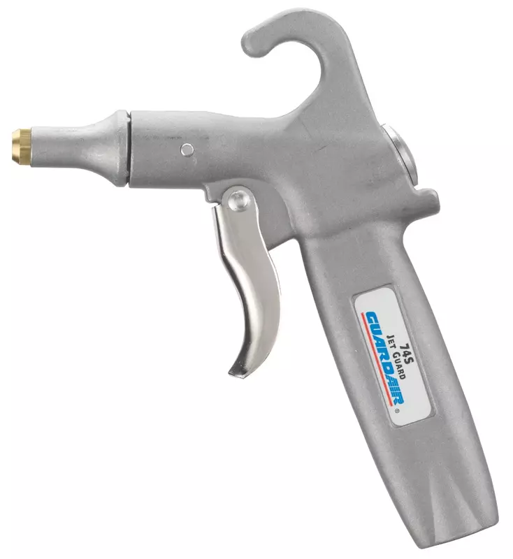 Guardair Jet Guard 74S Safety Air Blow Gun 74S Air Cone Nozzle Protects Against Chip Fly-Back Aluminum Body, 6.63 INCH
