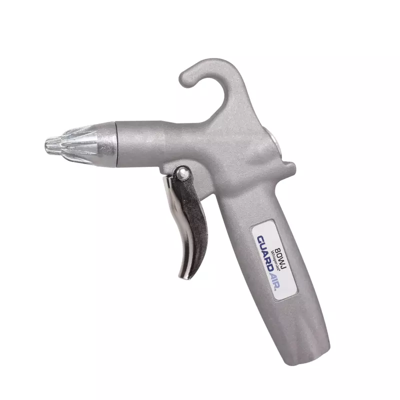 Guardair 80WJ Whisper Jet Safety Air Gun - Volume Control, Pistol Style Grip, Ideal for Cleaning Bench Tops, Work Stations