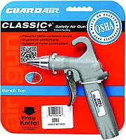 Guardair 80WJ Whisper Jet Safety Air Gun - Volume Control, Pistol Style Grip, Ideal for Cleaning Bench Tops, Work Stations