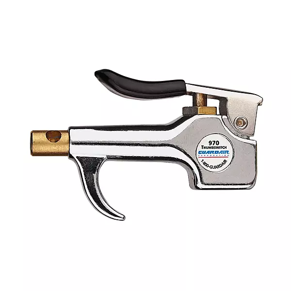 Guardair 970 Thumbswitch Safety Air Gun, Compact, Durable Cast Aluminum Body with Venturi Nozzle, Comfortable Palm Fit