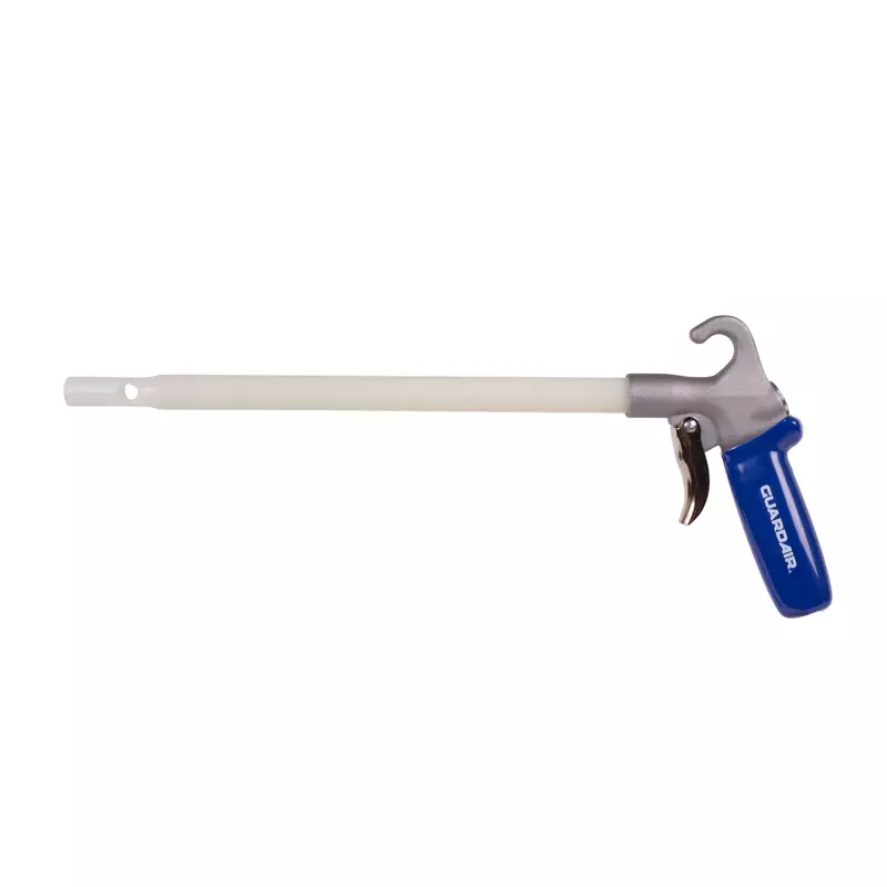 Guardair Long John Safety Air Gun - 24 inch Nylon Extension, Pistol Style Grip, OSHA Compliant Venturi Nozzle