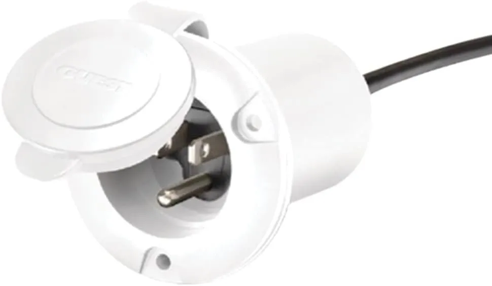 Guest 150PHW Guest AC Universal Plug Holder - White