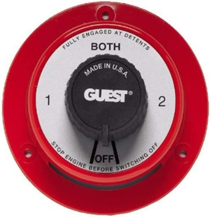 GUEST Battery Selector and On/Off Switches