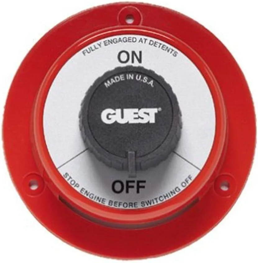 GUEST Battery Selector and On/Off Switches