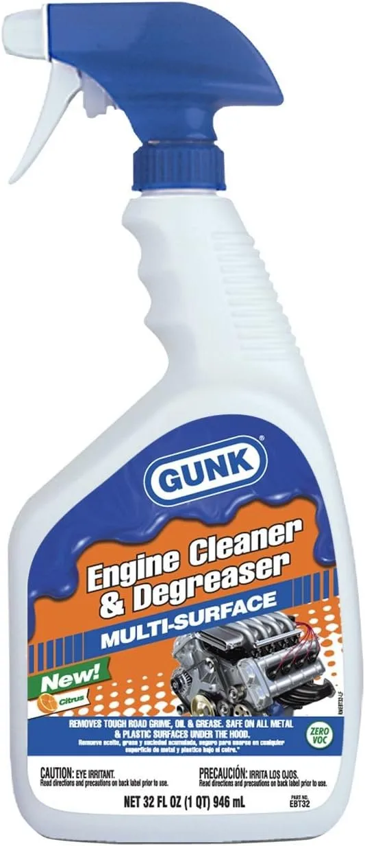 Gunk EBT32 Engine Cleaner and Degreaser - 32 oz Spray Bottle
