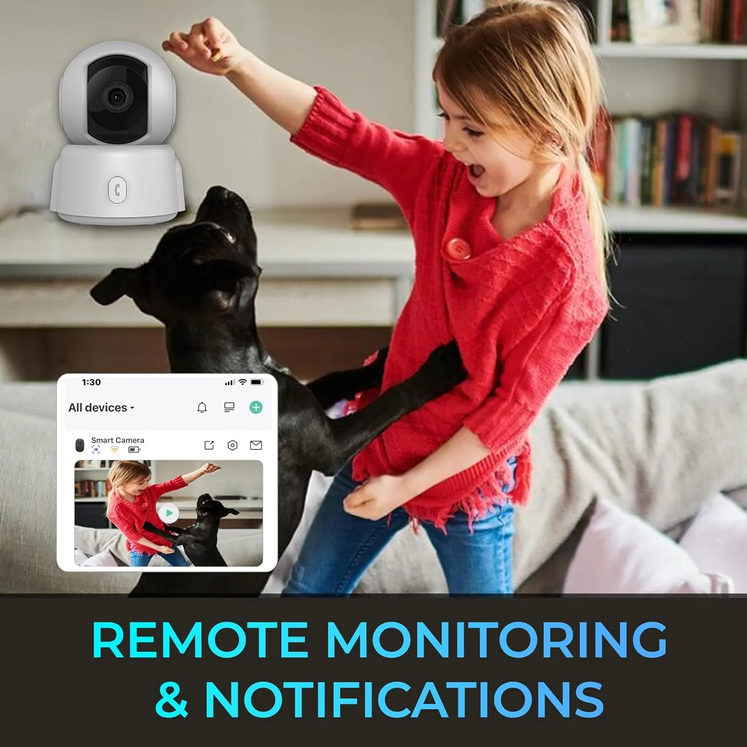 Gyration Cyberview 2000 2MP Smart WiFi Pan/Tilt Camera - White