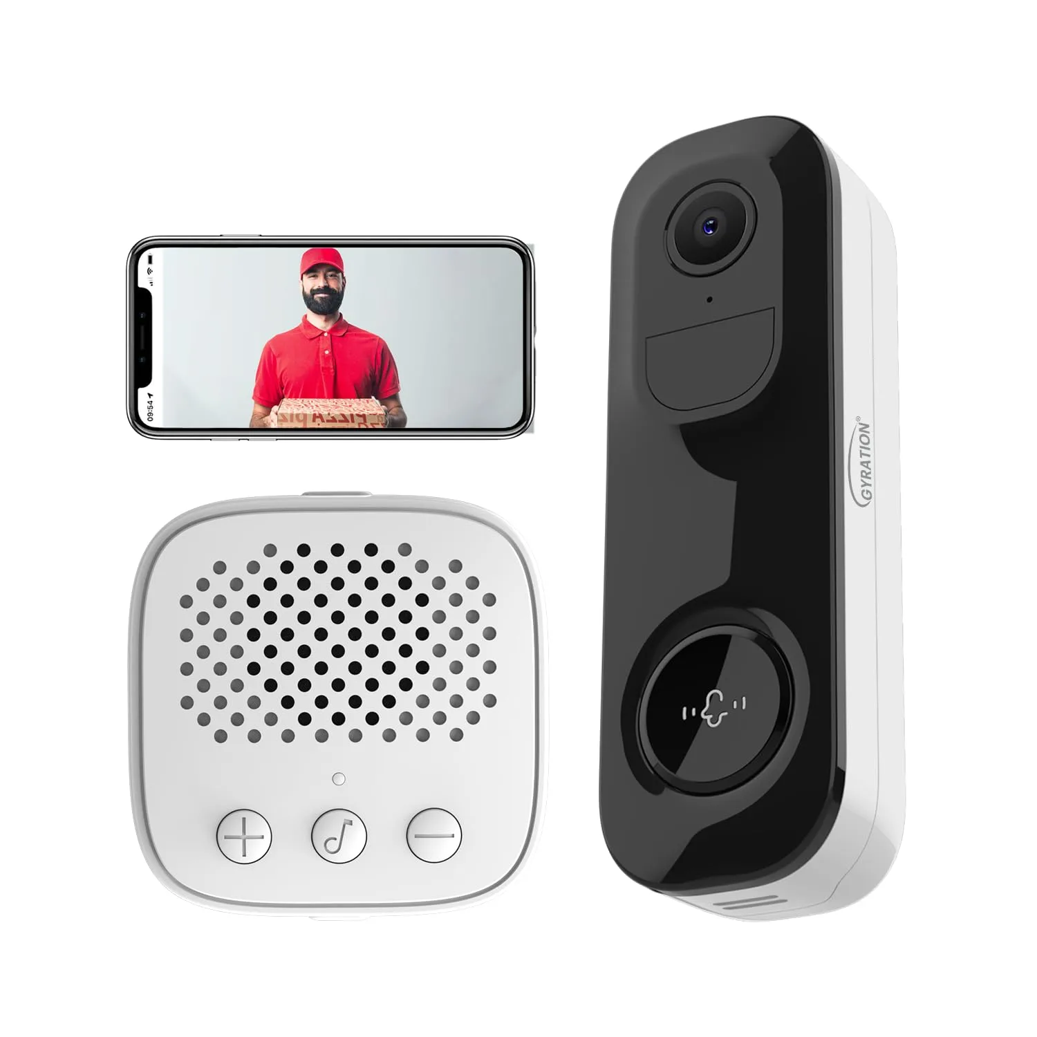 Gyration Cyberview Cyberview 3000 3 Megapixel Indoor Network Camera - Color - White - Infrared Night Vision - CYBERVIEW3000