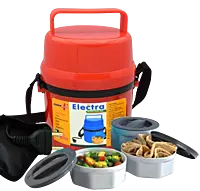 Power Plus Electra Lunch Box Plastic- 3 Container