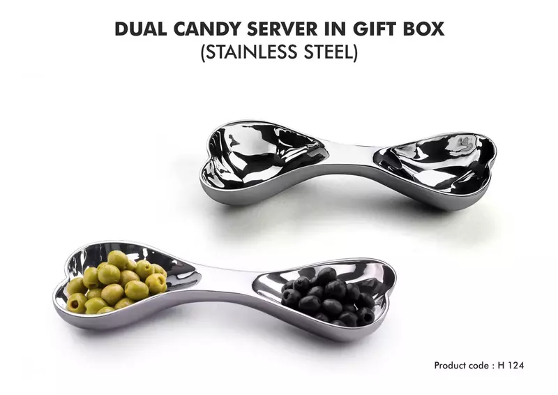 Stainless steel Dual Candy Server