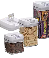 Crystal Air-tight Container with Easy Lock Lid