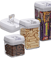 Crystal Air-tight Container with Easy Lock Lid