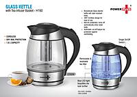 Glass Kettle With Tea Infuser Basket & LED Illumination