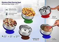 Stainless steel Serving bowl with suction base
