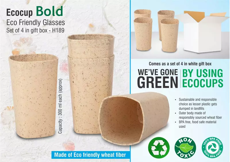 EcoCup Bold: Eco Friendly Glasses