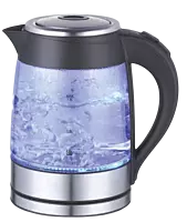 Sleek Glass kettle with LED illumination