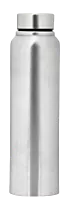 Straight steel single wall bottle Natural | Capacity 1L approx