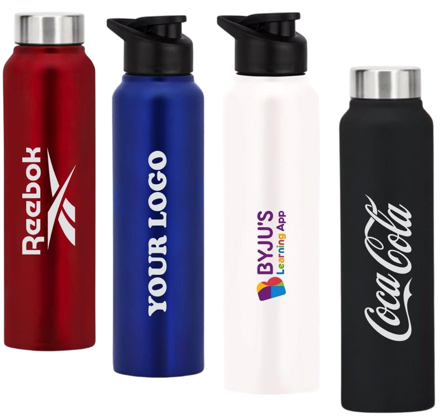 Straight steel single wall bottle Colored | Capacity 750ml approx
