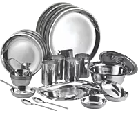 Family Dinner Set: 27 pc Stainless Steel Premium Quality set