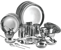 Family Dinner Set: 27 pc Stainless Steel Premium Quality set