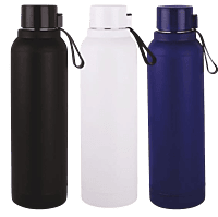 Candy: Insulated Steel Bottle with carry strap in Matte Finish | Keeps Hot & Cold