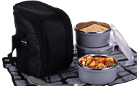 PIK-KIT mini: Lunch box combo with 3 Microwaveable Steel containers
