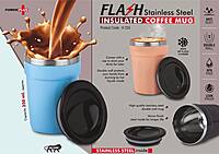 Flash Insulated : Stainless Steel Coffee mug with temperature retention | Leak Proof