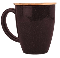 EcoBrew Mug with Lid : Coffee Fiber Eco Friendly Mug with Bamboo Lid