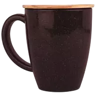 EcoBrew Mug with Lid : Coffee Fiber Eco Friendly Mug with Bamboo Lid