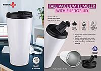Tall Vacuum steel mug with Flip top lid