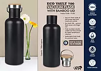 EcoVault 700: 700 ml vacuum flask with Bamboo lid