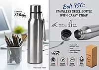 Bolt 750: Stainless steel single wall bottle