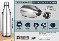 Cola 1000 ml Vacuum flask in Steel Finish