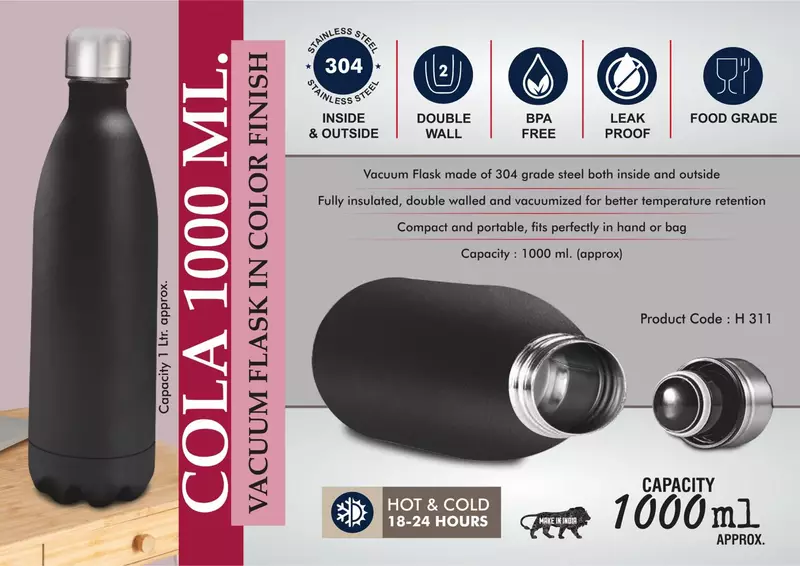 Cola 1000 ml Vacuum flask in Color Finish