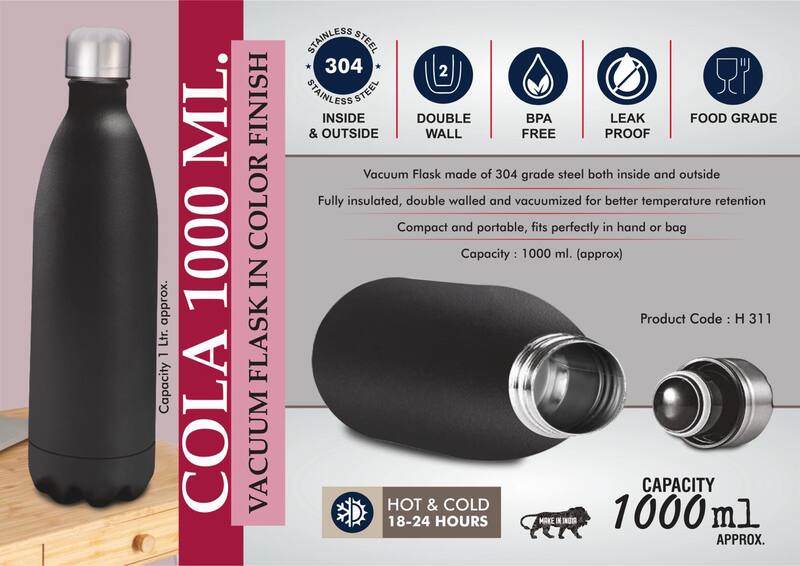 Cola 1000 ml Vacuum flask in Color Finish