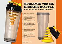 SpiraMix 700 ml Shaker Bottle with Anti Lump mixer attachment