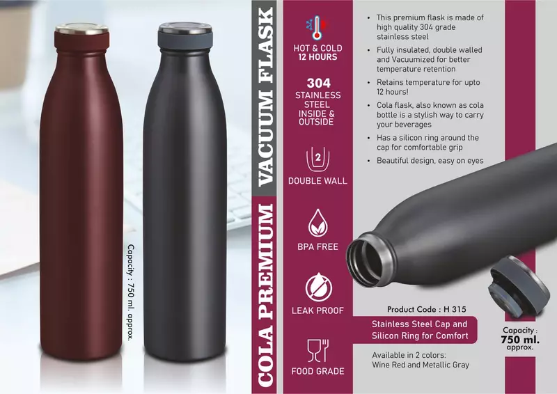 Cola Premium Vacuum Flask